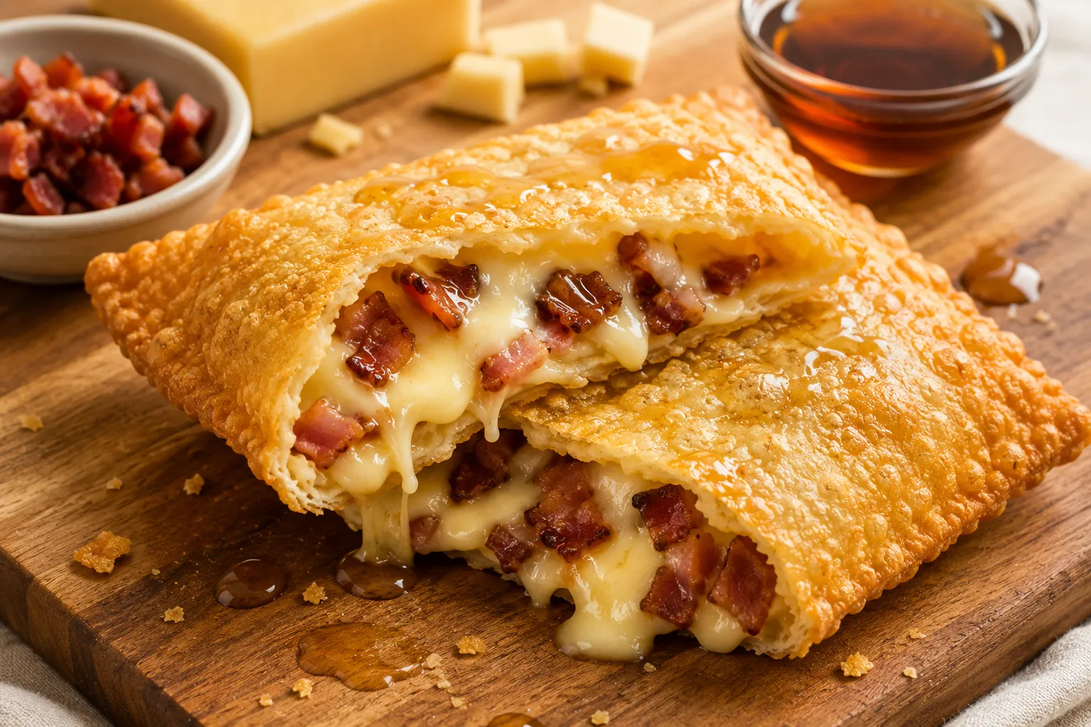 Cheese and Maple Bacon pastel in downtown London, ON